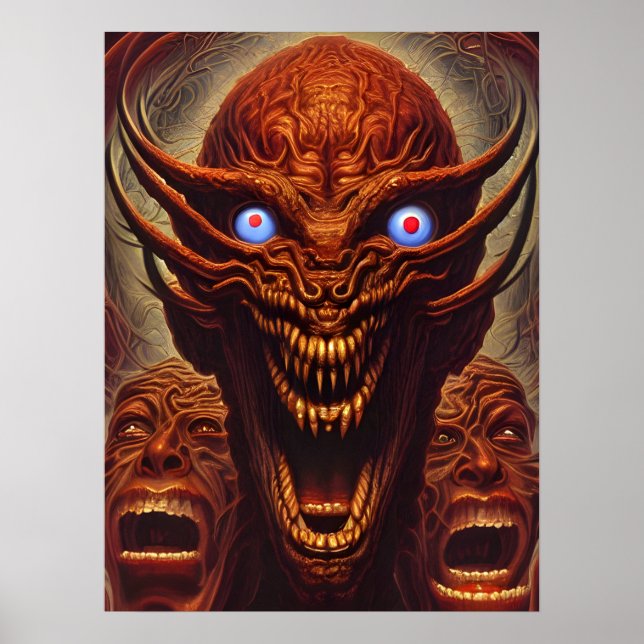 Affiche démons zoroastriens (Devant)