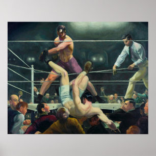 Affiche Dempsey et Firpo par George Bellows (1924)