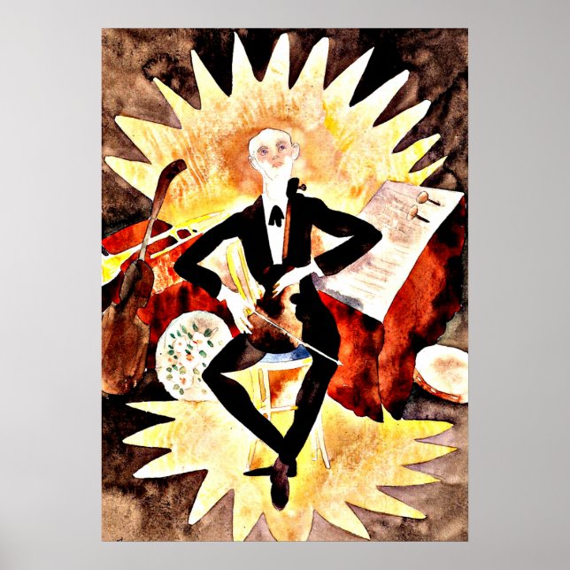 Affiche Demuth - Musicien (Devant)