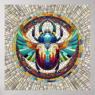 Affiche Dendroctone du scarab égyptien - Art mosaïque