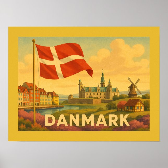 Affiche Denmark Castle Windmill (Devant)