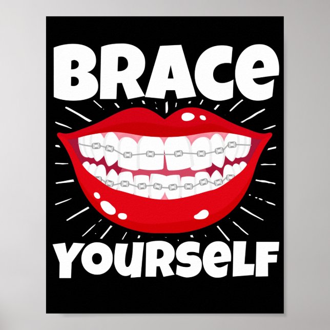 Affiche Dentaire Orthodontique Dentiste Se Brace (Devant)