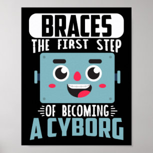 Affiche Dental Braces Drôle Drôle Orthodontique Dentiste D