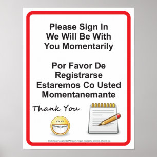 Affiche Dental Office Patient Se connecter Panneau Mur