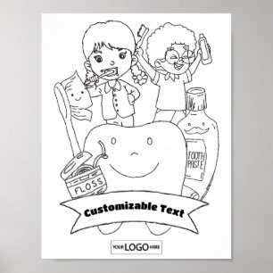 Affiche Dentiste Art Dentiste Galerie Art Coloration Art O