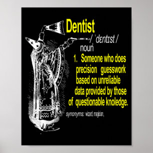 Affiche Dentiste définition assistant dentaire dentaire