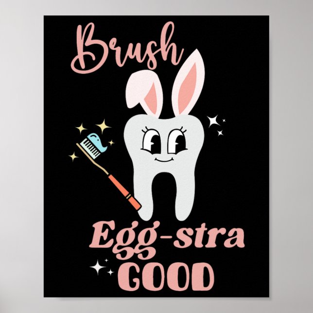 Affiche Dentiste Dentaire de Pâques Dental Istant de Pâque (Devant)
