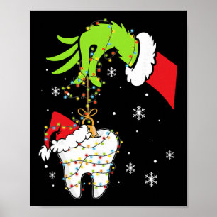 Affiche Dentiste dentaire dents instantanées Noël Xmas L
