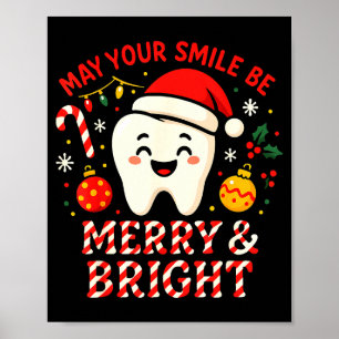 Affiche Dentiste Joyeux Noël Que Votre Sourire Soit Joyeux