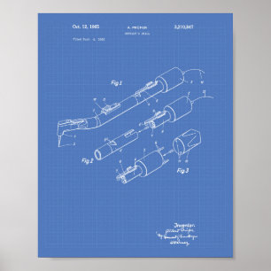Affiche Dentist's Drill 1965 Plan directeur de l'art des b