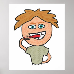 Affiche Dents brossants