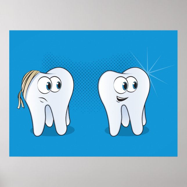 Affiche Dents Heureuses Et Tristes (Devant)