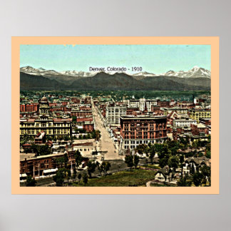 Affiche Denver, Colorado - 1910 vintage