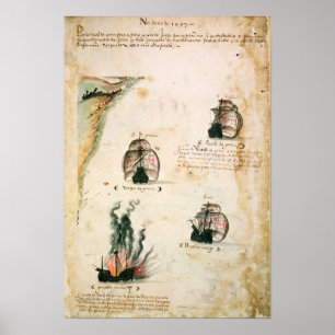 Affiche Départ de Vasco da Gama