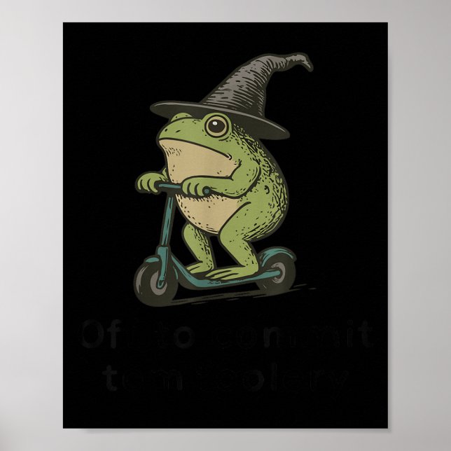 Affiche Départ Pour Engager Tom Foolery Frog, Drôle Whimsi (Devant)