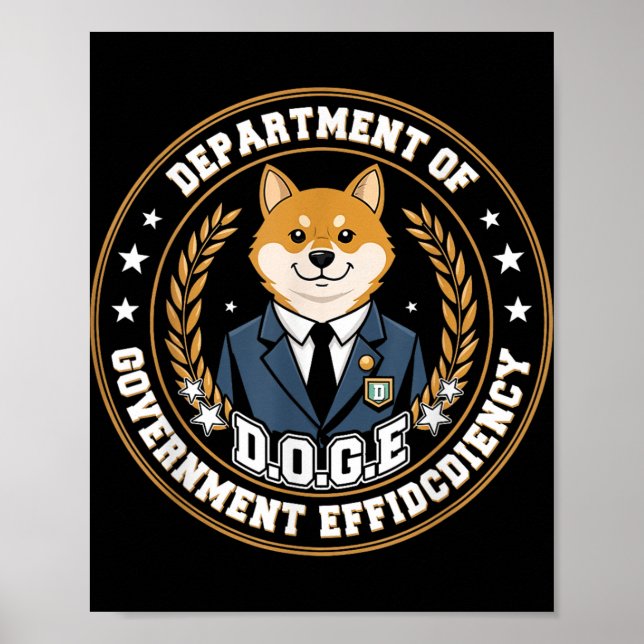 Affiche Département de l'efficacité gouvernementale D.o.g. (Devant)