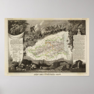 Affiche Département de Pyrénées Orles