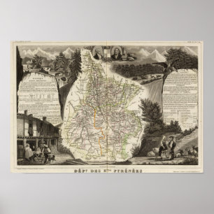 Affiche Département Des Htes Pyrénées