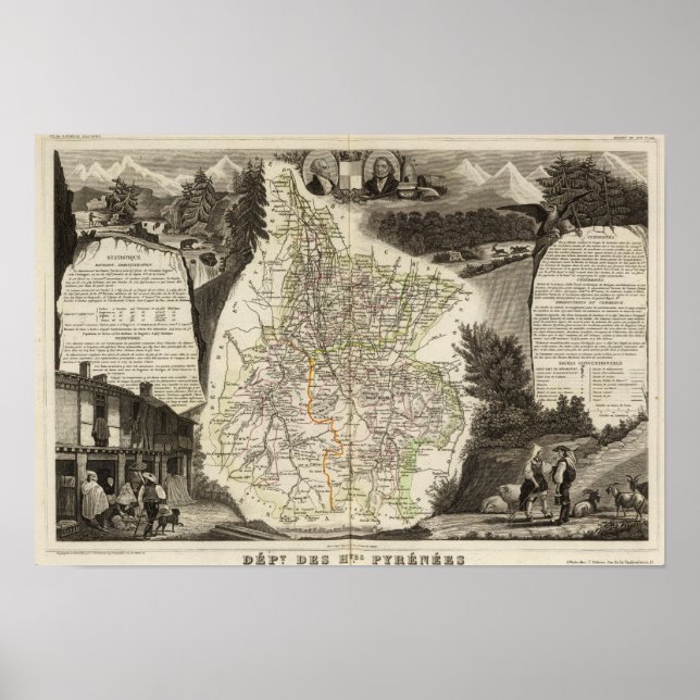 Affiche Département Des Htes Pyrénées (Devant)