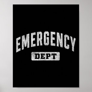 Affiche Département d'urgence Médecin Er Médecin Infirmièr