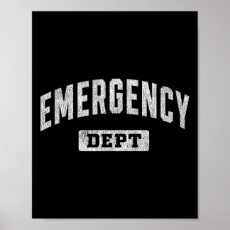 Affiche Département d'urgence Médecin Er Médecin Infirmièr