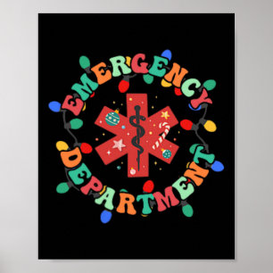 Affiche Département d'urgence Noël Er Nurse 2 Côté