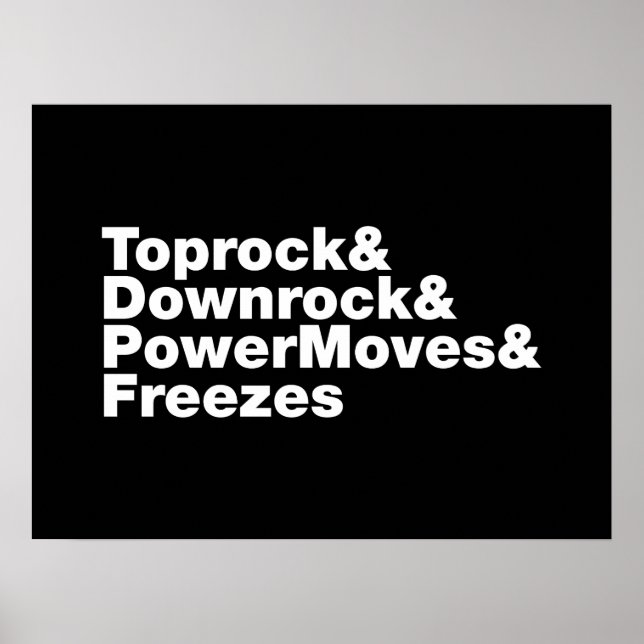 Affiche Déplacements de rupture (Breakdance) (Devant)