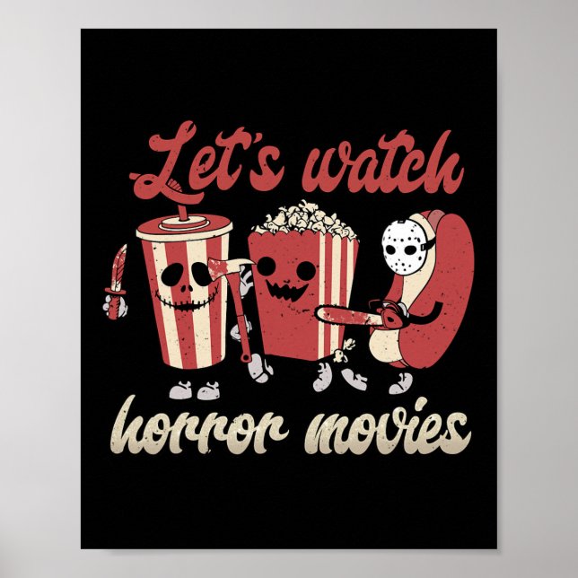 Affiche Déplaisant Funny Regardons les films d'horreur Sal (Devant)