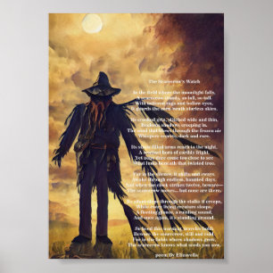 Affiche Déplaisant Scarecrow sombre art et poème