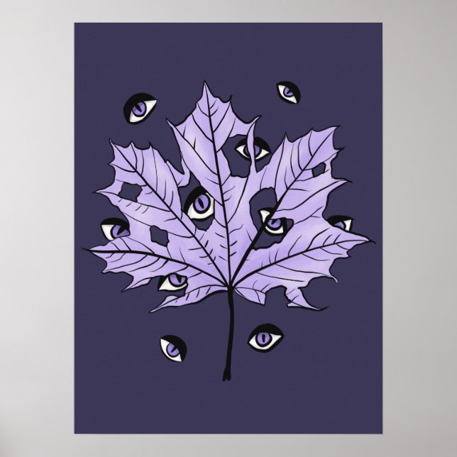 Affiche Déplaisants yeux de feuilles pourpres - Nature got (Devant)