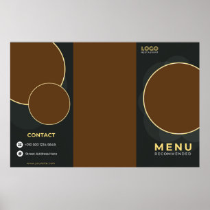 Affiche Dépliant de restaurant