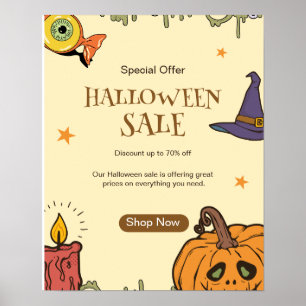 Affiche Dépliant de vente Halloween Halloween, Nuit d'Hall