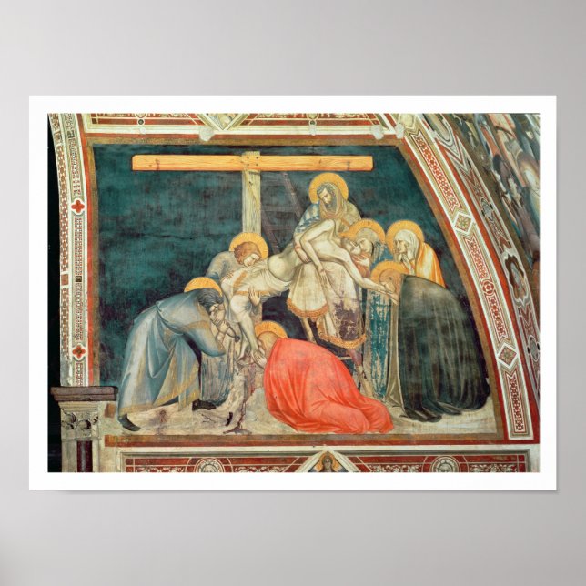Affiche Déposition, c.1320 (fresque) (Devant)