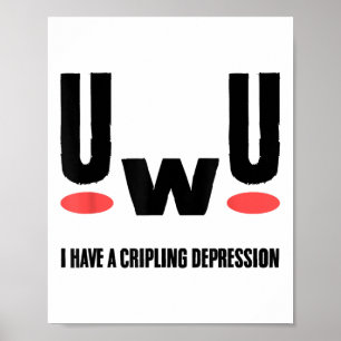 Affiche Dépression J'ai une Dépression Handicapante Santé