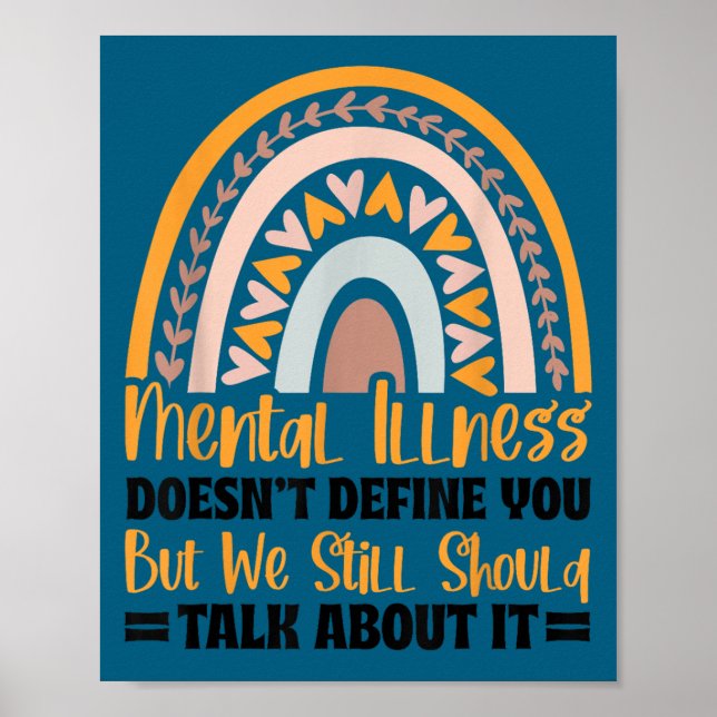 Affiche Depression Mental Illness Mental Health Awareness  (Devant)