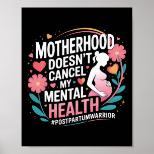 Affiche Dépression post-partum Mère Maman Santé mentale ma