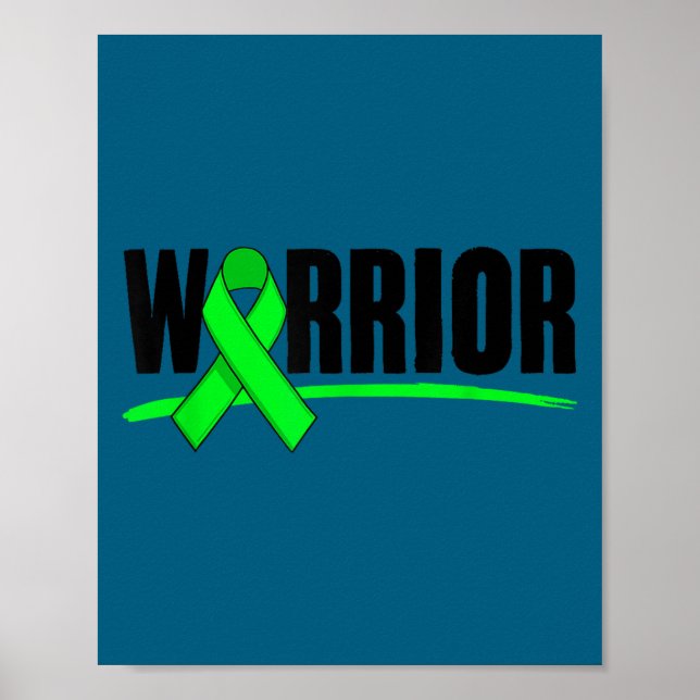 Affiche Depression Warrior Ribbon Mental Health Awareness  (Devant)