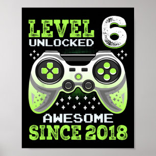 Affiche Depuis 2018 Drôle de jeu vidéo 6e anniversaire