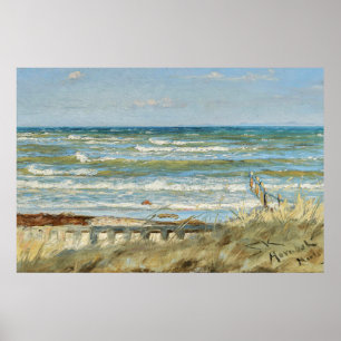 Affiche Depuis la plage de Hornbæk, PS Kroyer