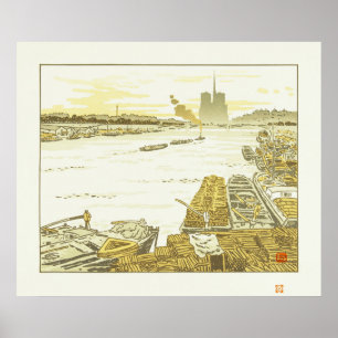 Affiche Depuis le pont d'Austerlitz