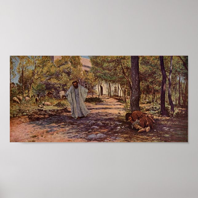 Affiche Der verlorene Sohn, Eugène Burnand (Devant)