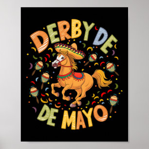 Affiche Derby De Mayo Funny Cinco De Mayo Parti Mexicain