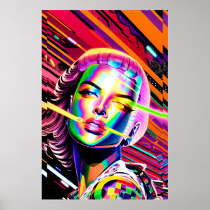 Affiche Derezzed Futures - Ken Gage Art