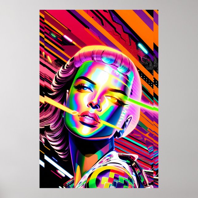 Affiche Derezzed Futures - Ken Gage Art (Devant)