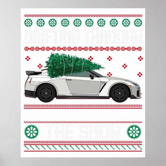 Affiche dérivant à travers la neige (Devant)