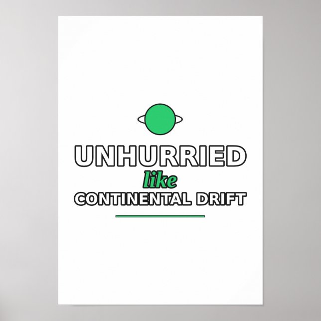 Affiche dérive continentale sans hâte (Devant)