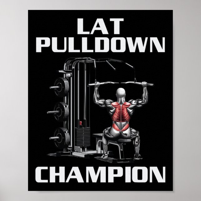 Affiche Dernier exercice de musculation entraînement de mu (Devant)