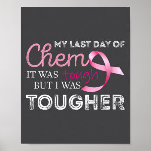Affiche Dernier Jour De Chimiothérapie Pour Les Femmes C'é