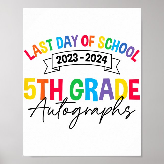 Affiche Dernier jour de l'auto-graphe de 5e année de l'éco (Devant)