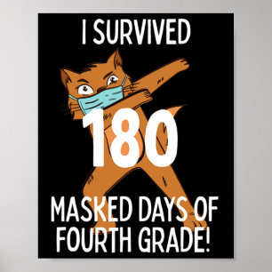 Affiche Dernier Jour De L'École 180 Jours Masqués De Quatr